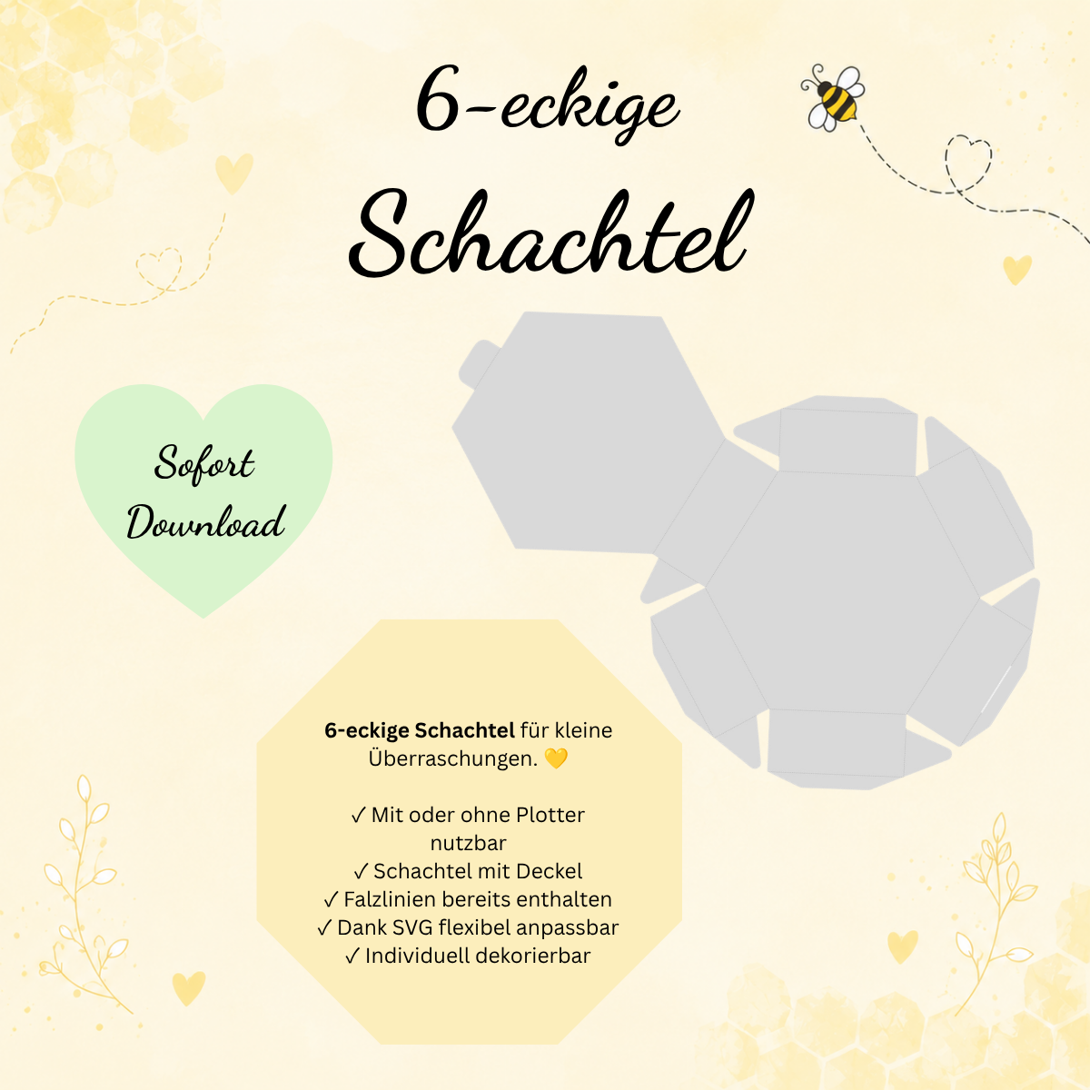 6-eckige Schachtel – Bild 3