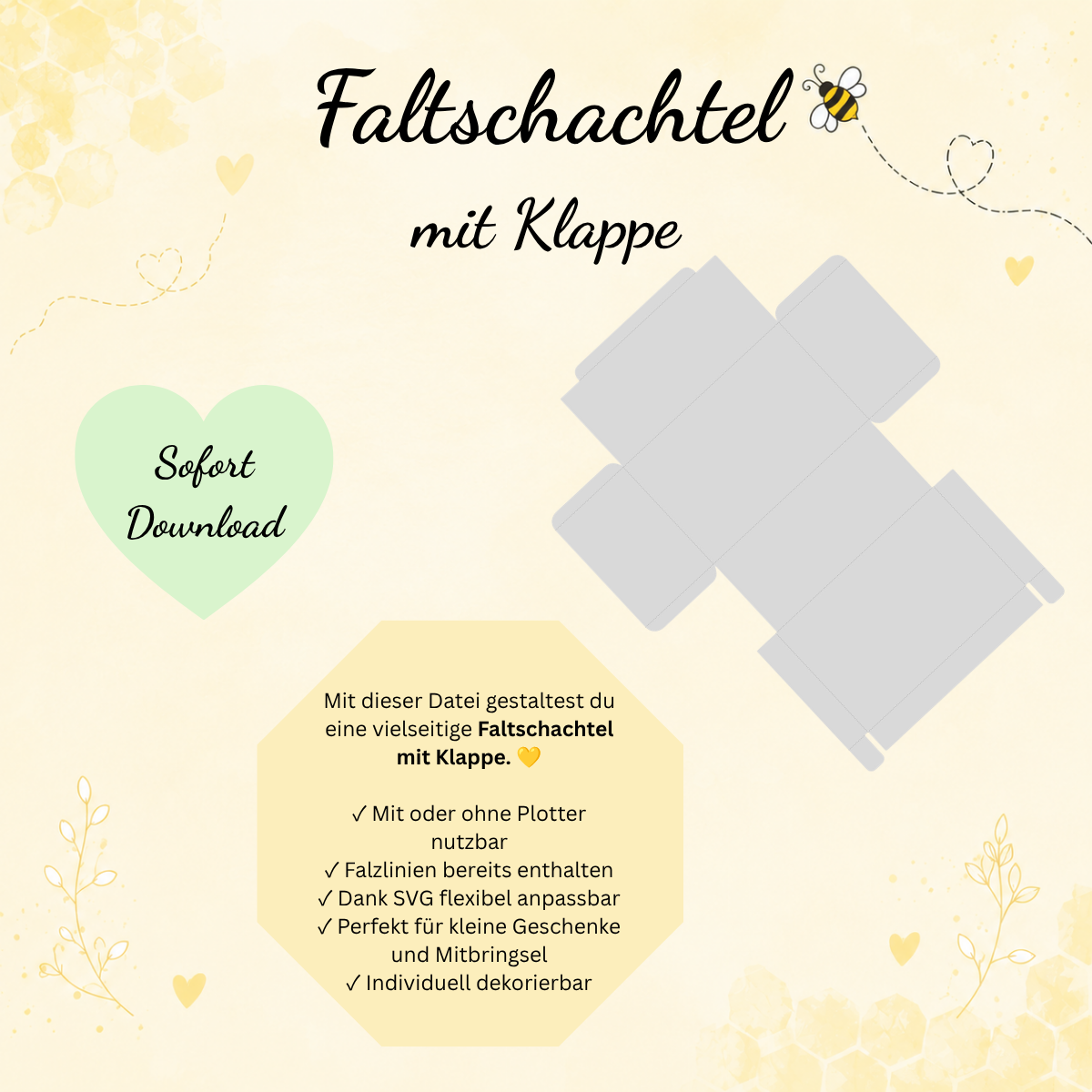 Faltschachtel mit Klappe – Bild 3